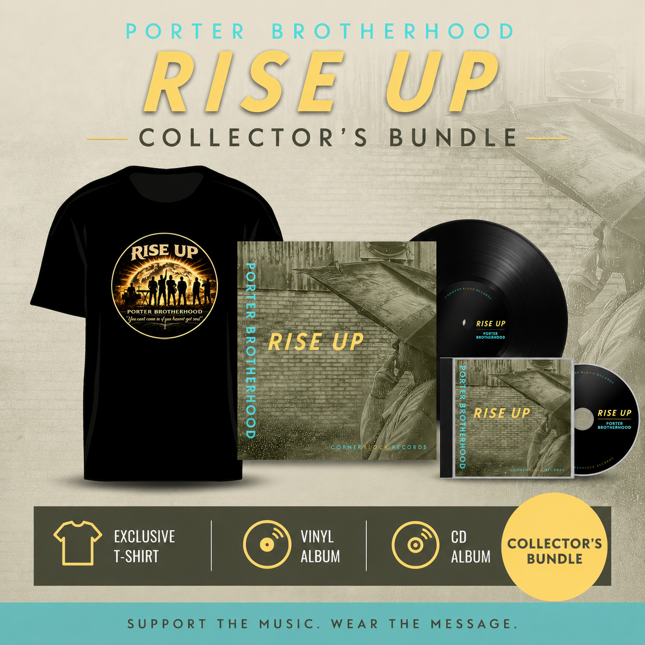Rise Up Collector’s Bundle - LP, CD and T-shirt